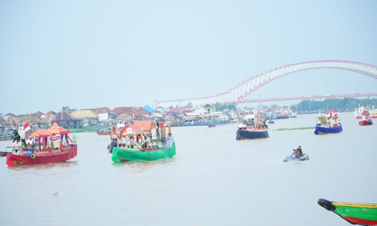Event perahu hias di Palembang, Sumber: globalplanet.news